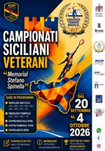 TENNIS VETERANI – A Brolo tornano i Campionati Siciliani nel ricordo di Stefano Spinella