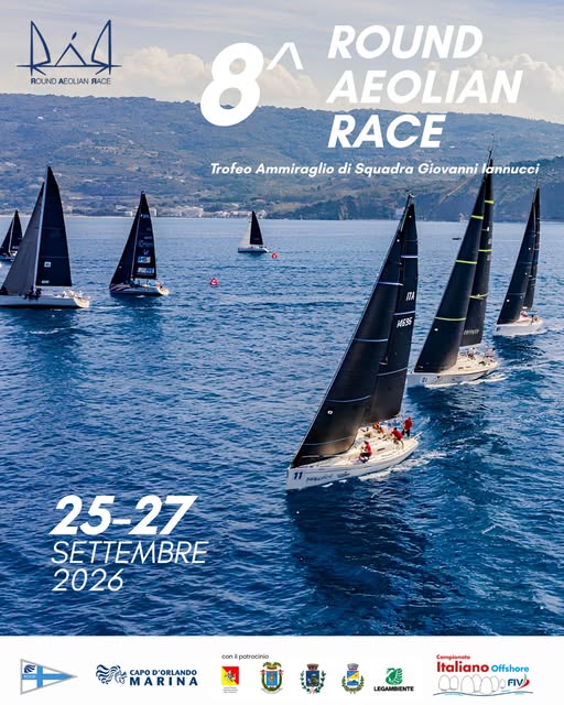 VELA – Round Aeolian Race 2026: dal 24 AL 27 settembre l’ottava edizione della grande sfida nell’arcipelago delle isole Eolie