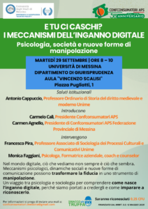 “E TU CI CASCHI?” – All’Università degli Studi di Messina un seminario sui meccanismi dell’inganno digitale