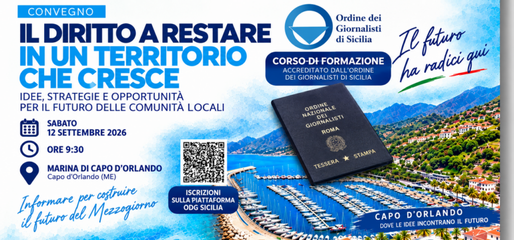 AGORA’ SUD CAPO D’ORLANDO – Perché per un giornalista esserci conta più dei crediti formativi