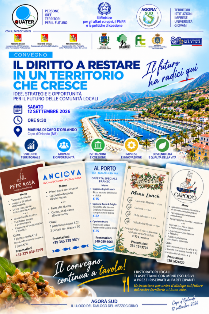 AGORA’ SUD – Il convegno muove anche l’economia del porto orlandino