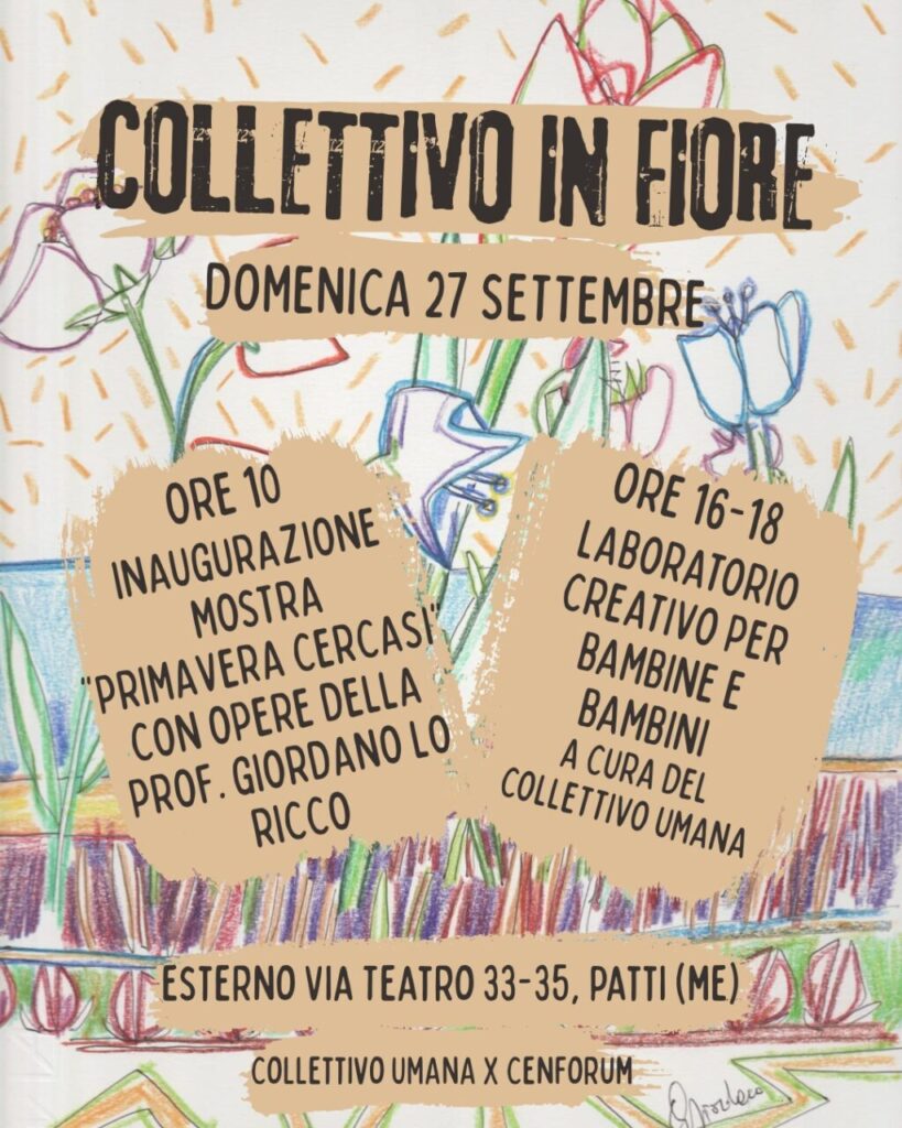 PATTI – “Collettivo in Fiore”: arte e bambini per seminare bellezza nel cuore della città