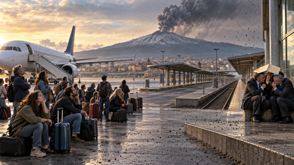 L’ETNA ERUTTA – Le alternative restano a terra: SD chiede le dimissioni dei vertici SAC