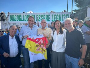 LEGA, PONTIDA & SICILIA – La Lega siciliana a Pontida:  Germanà: «La Sicilia dentro una nuova stagione di investimenti»