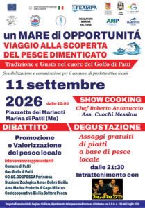 PATTI – Un mare di opportunità, evento per la valorizzazione del pesce dimenticato