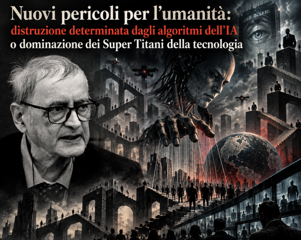 PUNTUALI OSSERVAZIONI – Nuovi pericoli per l’umanità: distruzione determinata dagli algoritmi dell’IA o dominazione dei Super Titani della tecnologia
