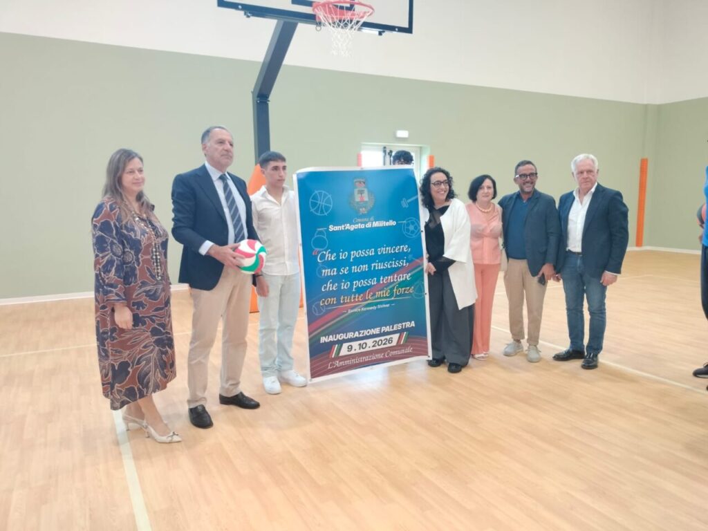LA NUOVA PALESTRA DELL’ITI TORRICELLI – A Sant’Agata di Militello un investimento da 1,86 milioni di euro