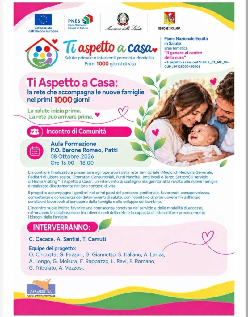 TI ASPETTO A CASA – Anche Brolo aderisce: sostegno alle famiglie nei primi mille giorni di vita