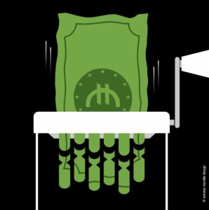 GRAFICA SUI SOCIAL – “Bruciare oro in piombo”