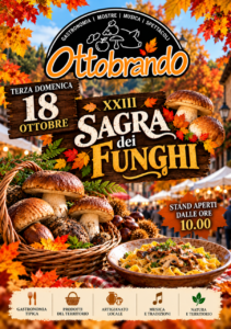 OTTOBRANDO 2026 – A Floresta la terza domenica è dedicata ai funghi: domani la XXIII Sagra